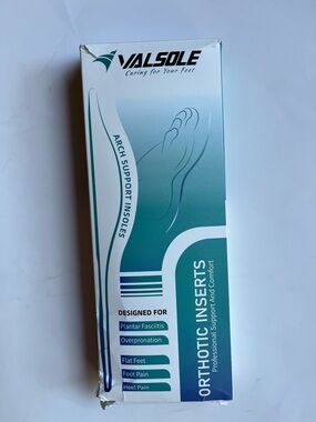 Valsole Orthotic Inserts - Teal/White Arch Support